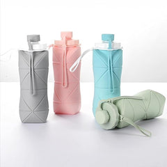 600ml Silicone Foldable Water Bottle
