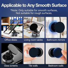 Vacuum Magnetic Phone Holder with 720° Adjustable Rotation