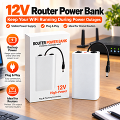 12V WiFi Router Mini UPS Backup Power Bank