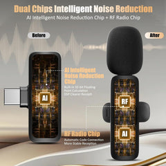 K9 Wireless Lavalier Microphone with USB-C Receiver