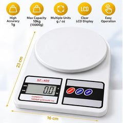 Digital Kitchen Food Weighing Scale with LCD Display