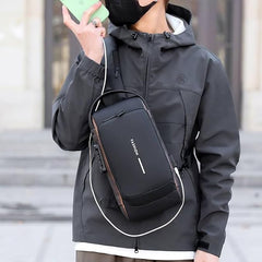 Anti-Theft Crossbody Sling Backpack with Password Lock