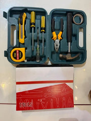 8-Piece Household Hand Tool Set with Storage Box