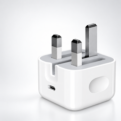 20W USB-C Power Adapter with 3-Pin Plug