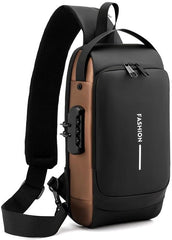 Anti-Theft Crossbody Sling Backpack with Password Lock
