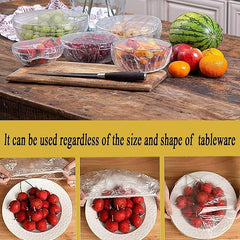 100-Piece Stretchable Elastic Food Storage Covers