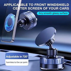 Vacuum Magnetic Phone Holder with 720° Adjustable Rotation