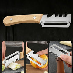 Multi-Functional Vegetable Pler and eeShredder with Bottle Opener
