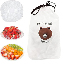 100-Piece Stretchable Elastic Food Storage Covers