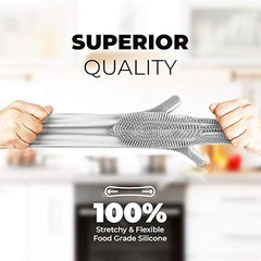Silicone Dishwashing Gloves with Built-In Scrubber