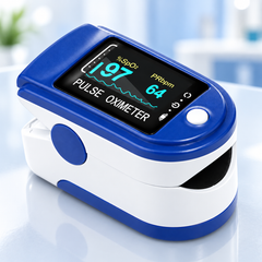 Fingertip Pulse Oximeter with Digital Display for Blood Oxygen